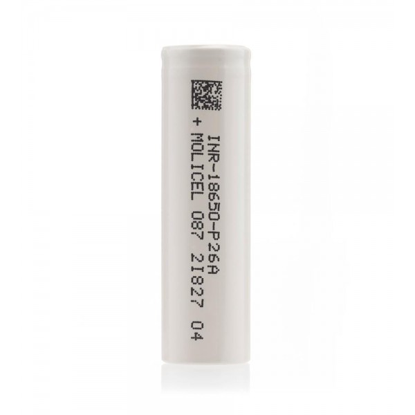 Molicel P26A 18650 2600mAh 25A Rechargeable E-Cigarette Battery