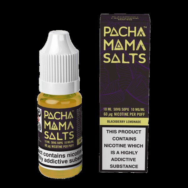 Pacha Mama Nic Salt E-Liquids - Blackberry Lemonad...