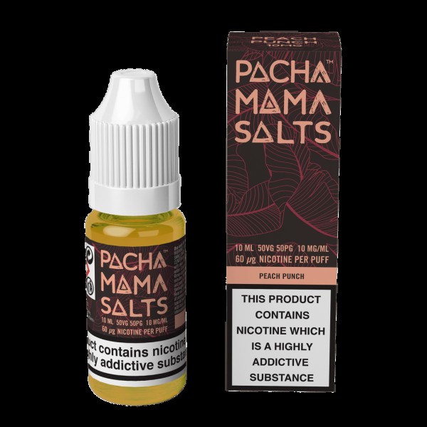 Pacha Mama Nic Salt E-Liquids - Peach Punch - 10ml