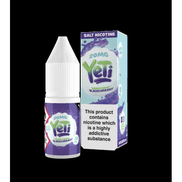 Yeti Salts - Honeydew Blackcurrant 10ml Nic Salt E-Liquid