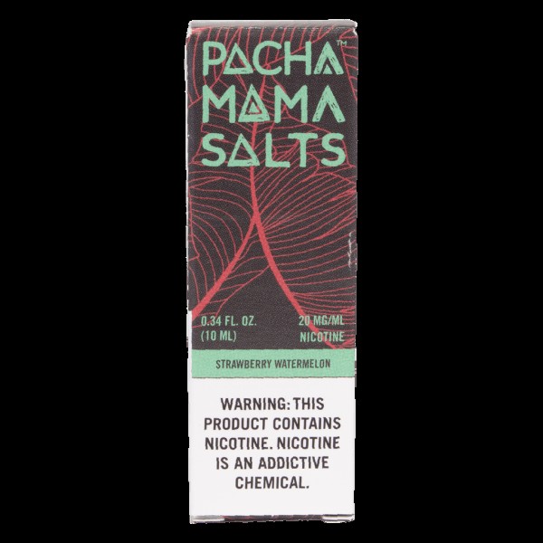 Pacha Mama Nic Salt E-Liquids - Strawberry Waterme...