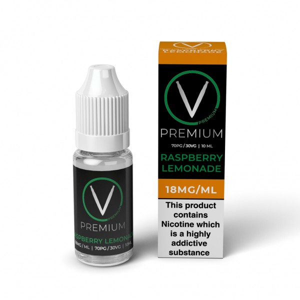 V Premium High PG - Raspberry Lemonade E-Liquid (10ml)