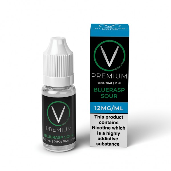 V Premium High PG - BlueRasp Sour E-Liquid (10ml)