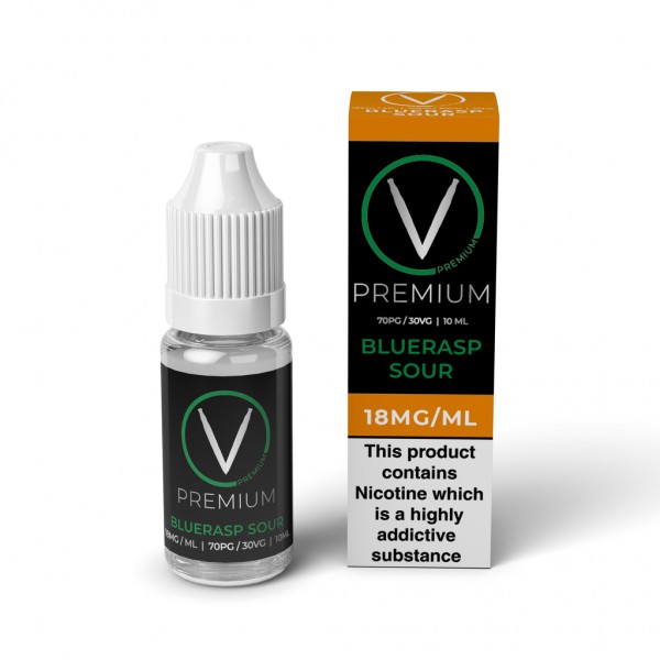 V Premium High PG - BlueRasp Sour E-Liquid (10ml)